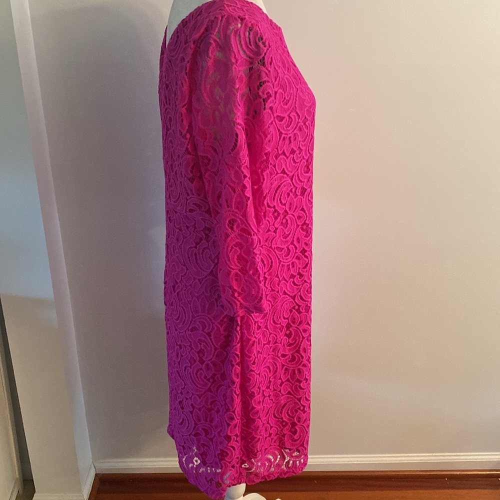 Ivanka Trump NWT Fushia lace size 16 dress - Picture 4 of 11